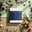 Packaging of Ette Singapore pillow sachets on a textured surface with decorative elements.