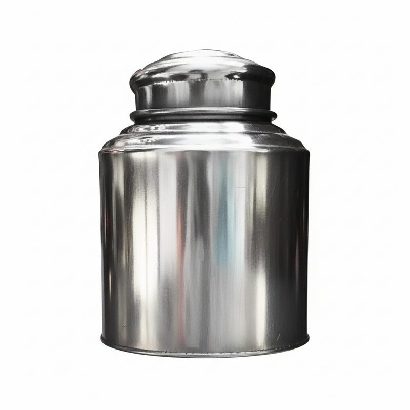 Original Tea Caddy in Silver with Embossed Logo (50g)